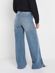 Long Tall Sally Light Blue Wide Puddle Jeans - Image 3 of 5