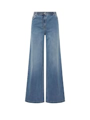 Long Tall Sally Light Blue Wide Puddle Jeans - Image 5 of 5