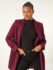 Roman Purple Tailored Single Breasted Coat - Image 1 of 6