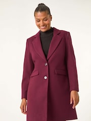 Roman Purple Tailored Single Breasted Coat - Image 4 of 6