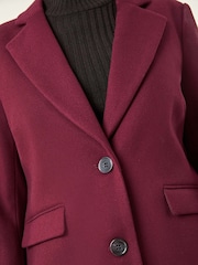 Roman Purple Tailored Single Breasted Coat - Image 6 of 6