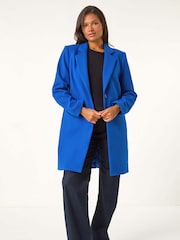 Roman Blue Tailored Single Breasted Coat - Image 2 of 5