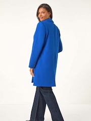 Roman Blue Tailored Single Breasted Coat - Image 3 of 5