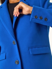 Roman Blue Tailored Single Breasted Coat - Image 5 of 5