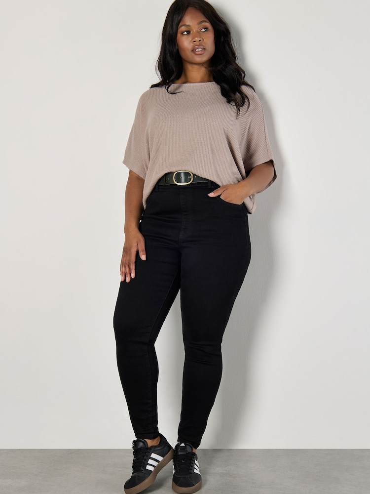 Apricot Black Grace High Waisted Jeans - Image 2 of 5