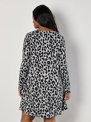 Apricot Grey Cheetah Soft Touch Swing Dress - Image 4 of 4