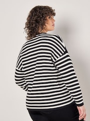 Apricot Black Stripe Heavy Knit Jumper - Image 4 of 5