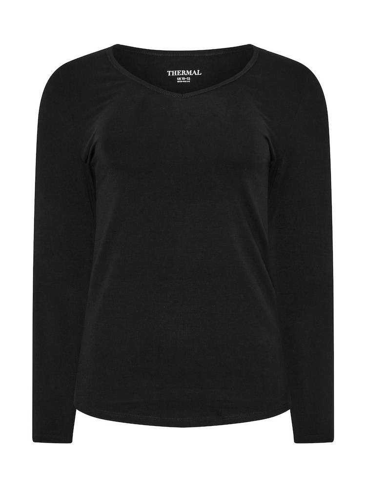 M&Co Black Thermal Heat Long Sleeve Top - Image 5 of 5