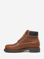 Oliver Sweeney Brown Waxed Leather Waterproof Boots - Image 2 of 6