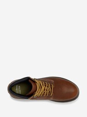 Oliver Sweeney Brown Waxed Leather Waterproof Boots - Image 5 of 6