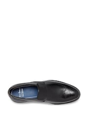 Oliver Sweeney Polished Leather Slip-On Black Brogues - Image 4 of 5