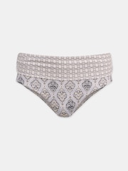 Mint Velvet White Ground Roll Top Printed Briefs - Image 6 of 7