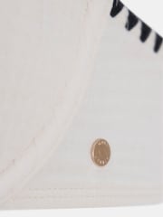 Mint Velvet White Textured Whipstitch Underwire Bikini Top - Image 7 of 7