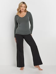 M&Co Grey Thermal Heat Long Sleeve Top - Image 2 of 5