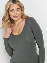M&Co Grey Thermal Heat Long Sleeve Top - Image 3 of 5