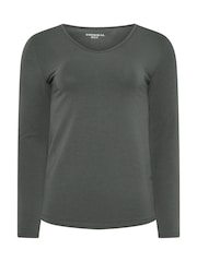 M&Co Grey Thermal Heat Long Sleeve Top - Image 5 of 5