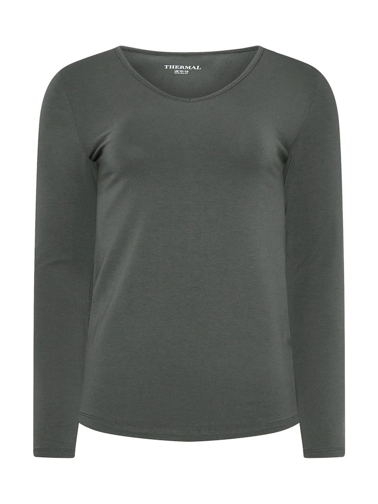 M&Co Grey Thermal Heat Long Sleeve Top - Image 5 of 5