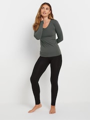Long Tall Sally Grey Thermal Heat Long Sleeve Top - Image 2 of 5