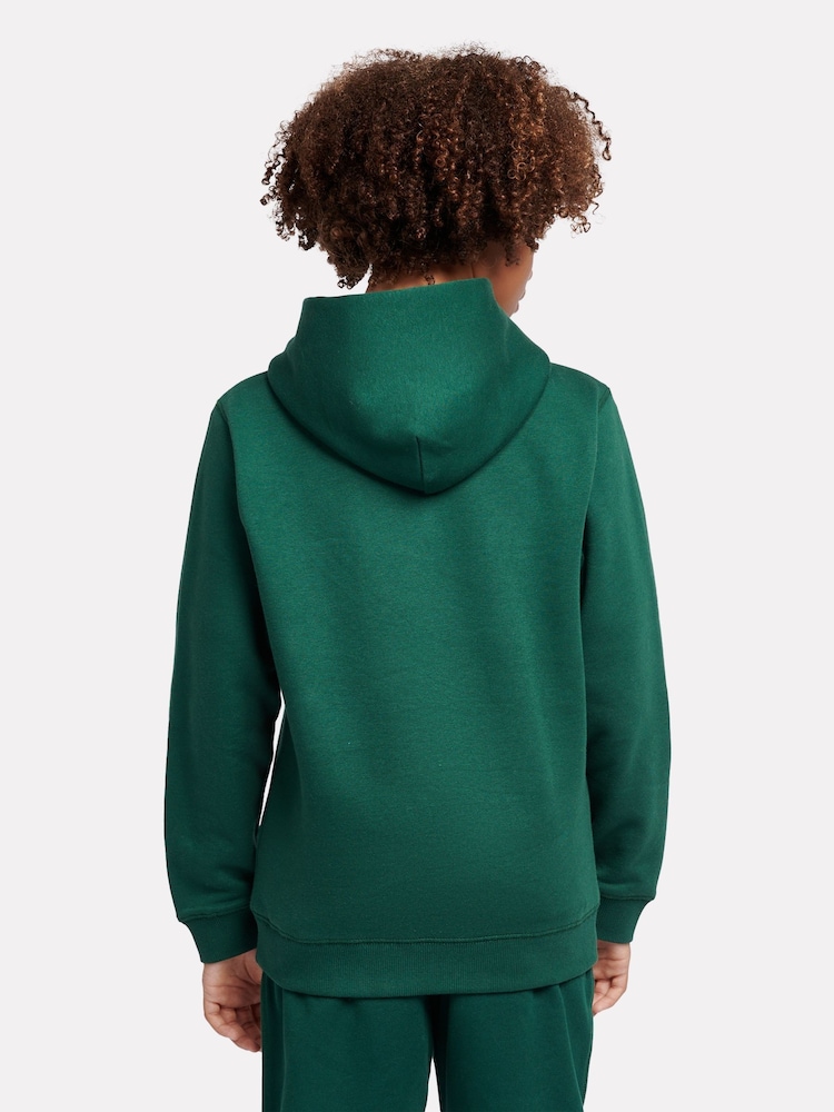 New Balance Green Small Boys Brush Back Logo Hoodie - Image 3 of 8
