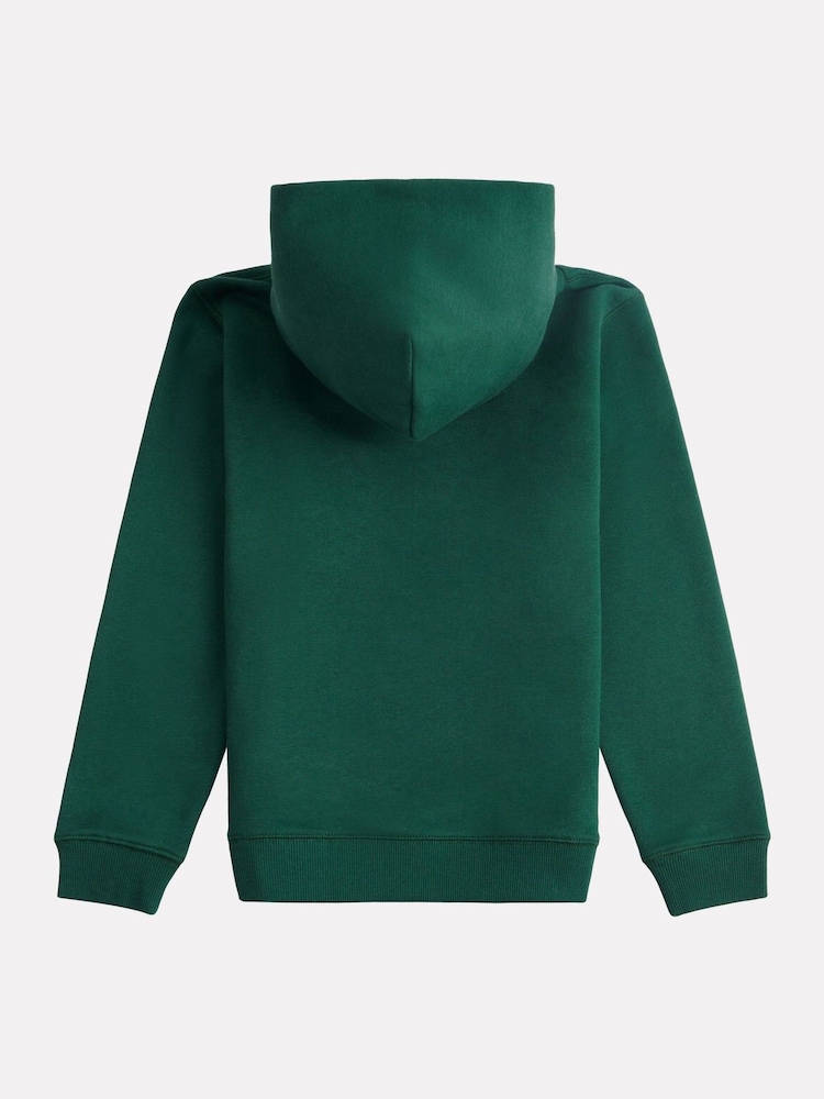 New Balance Green Small Boys Brush Back Logo Hoodie - Image 7 of 8
