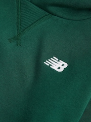 New Balance Green Small Boys Brush Back Logo Hoodie - Image 8 of 8
