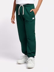 New Balance Green Boys 100% Cotton French Terry Small Logo Joggers - Image 1 of 8