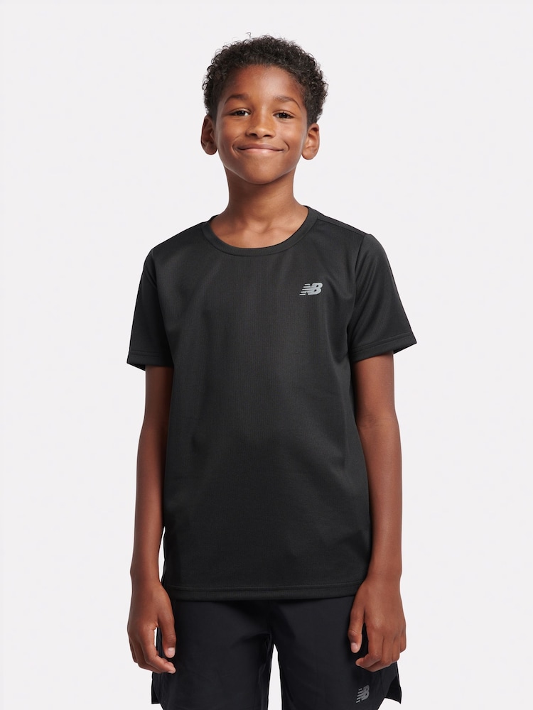 New Balance Black Kids Athletics T-Shirt - Image 1 of 9