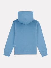 New Balance Sky Blue Small Kids French Terry 100% Cotton Logo Hoodie - Image 2 of 3