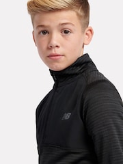 New Balance Black Boys Heat Grid ¼  Zip Sweatshirt - Image 4 of 9