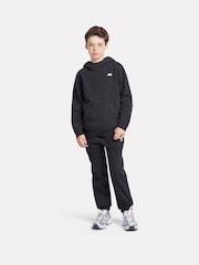 New Balance Black Small Boys Brush Back Logo Hoodie - Image 5 of 8