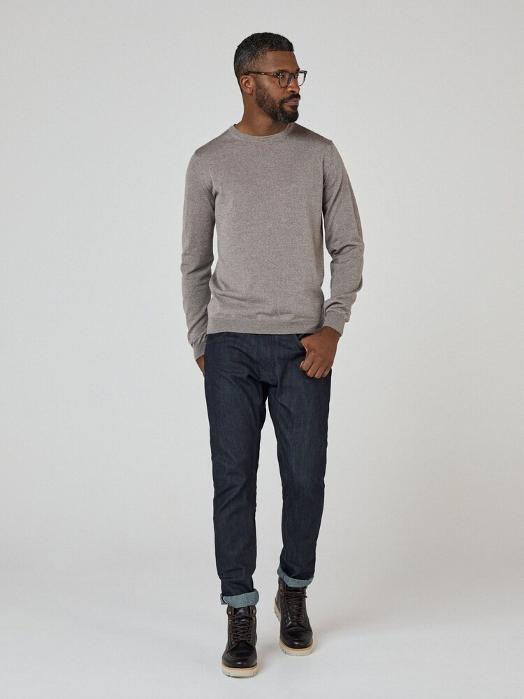 Oliver Sweeney Merino Wool Crew Neck Jumper - Image 4 of 5
