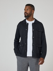 Oliver Sweeney Grey Cotton/Wool Knitted Shacket - Image 1 of 4
