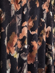 Lakeland Clothing Cici Floral Print Midi Black Dress - Image 5 of 5