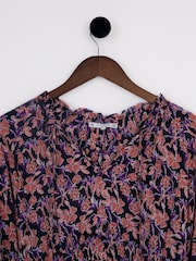 Lakeland Clothing Purple Penelope Woven Midi Dress - Image 6 of 6