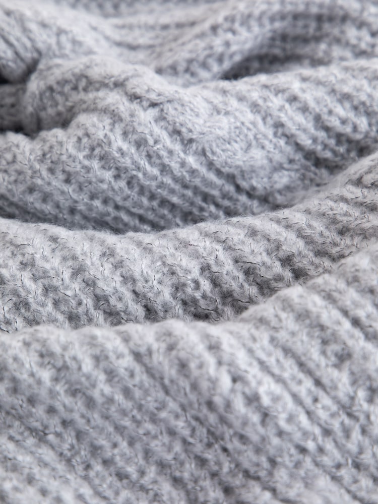 Lakeland Clothing Grey Annie V-Neck Jumper - Image 3 of 3