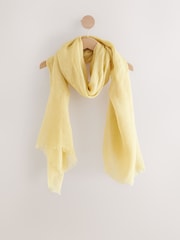 Yellow Linen Scarf - Image 5 of 7