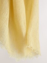 Yellow Linen Scarf - Image 7 of 7