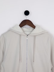 Lakeland Clothing Cream Georgia Fleece Lined Hoodie - Image 2 of 3