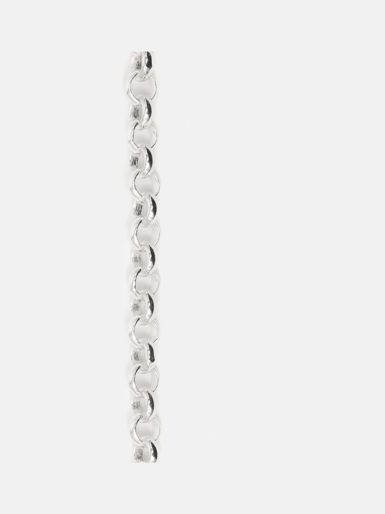 Jigsaw Silver Belcher Chain Necklace - Image 4 of 4