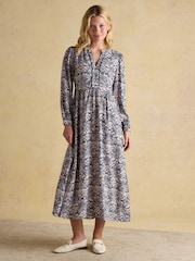 Joules Bethany Blue Midi Dress - Image 1 of 7