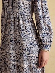 Joules Bethany Blue Midi Dress - Image 5 of 7