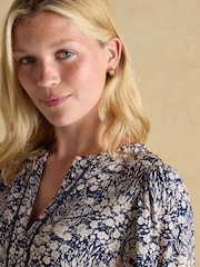 Joules Bethany Blue Midi Dress - Image 6 of 7