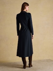 Joules Philipa Navy Ponte Zip Front Dress - Image 2 of 7