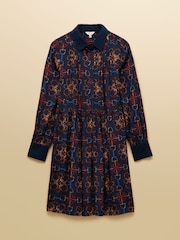Joules Eleanora Navy Shirt Dress - Image 7 of 7