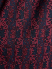 Joules Hazel Burgundy Red Jersey Shirt Dress - Image 6 of 7