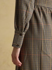 Joules Clarice Brown Knot Waist Dress - Image 6 of 7