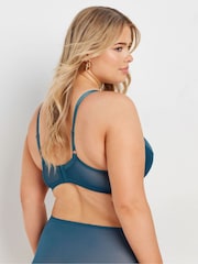 Yours Curve Green Iridescent Lace Underwired Bra - Image 3 of 6