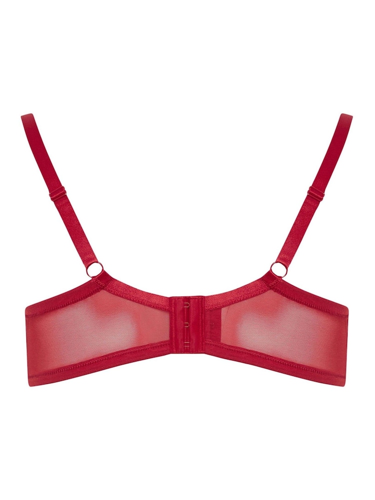 Yours Curve Red & Black Floral Embroidered Padded Bra Bras 2 Pack - Image 8 of 8