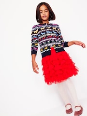 Boden Blue Edie Fairisle Pattern Cardigan - Image 2 of 6
