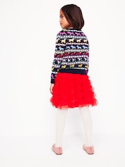 Boden Blue Edie Fairisle Pattern Cardigan - Image 3 of 6